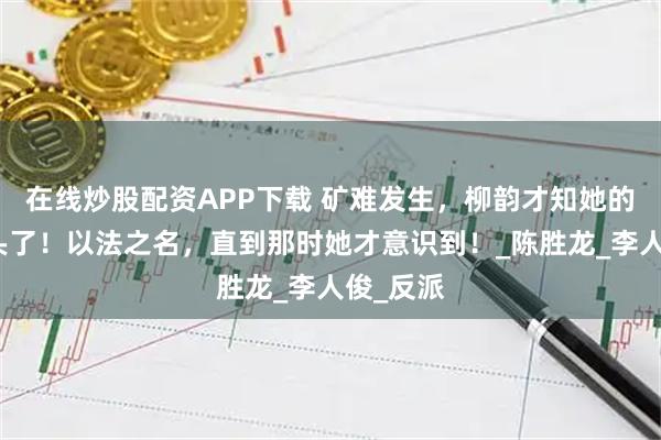 在线炒股配资APP下载 矿难发生，柳韵才知她的官路到头了！以法之名，直到那时她才意识到！_陈胜龙_李人俊_反派